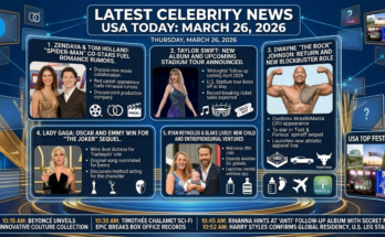Latest Celebrity News USA March 2026 Today