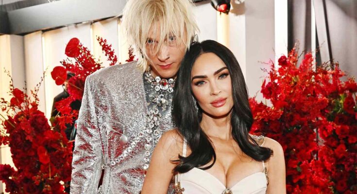 Megan Fox and Machine Gun Kelly at a red carpet event, celebrity couple drama March 2026